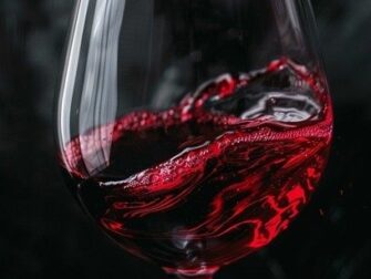Rotwein schwenkt in einem großen Glas – passend zur Sensorik von Tanninen und Säure